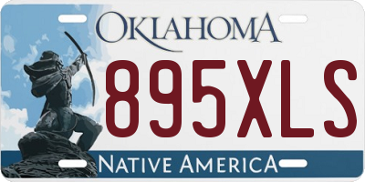 OK license plate 895XLS