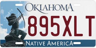 OK license plate 895XLT