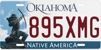 OK license plate 895XMG