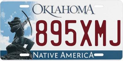 OK license plate 895XMJ