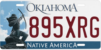 OK license plate 895XRG
