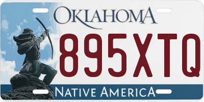 OK license plate 895XTQ