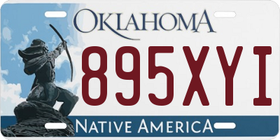 OK license plate 895XYI