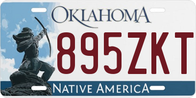 OK license plate 895ZKT
