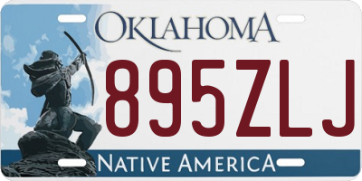 OK license plate 895ZLJ