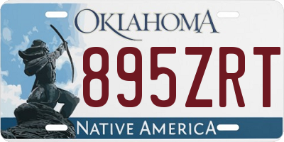 OK license plate 895ZRT