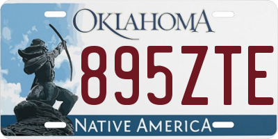 OK license plate 895ZTE