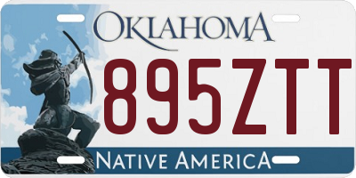 OK license plate 895ZTT
