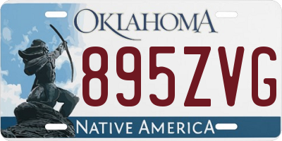 OK license plate 895ZVG