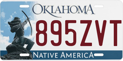 OK license plate 895ZVT