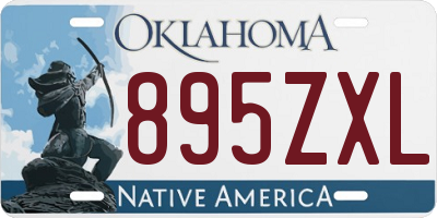 OK license plate 895ZXL