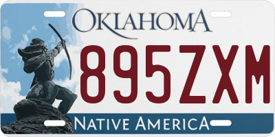 OK license plate 895ZXM