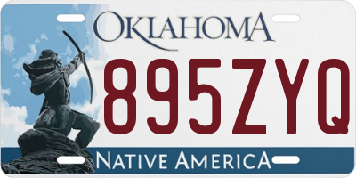 OK license plate 895ZYQ