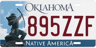 OK license plate 895ZZF