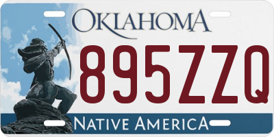 OK license plate 895ZZQ