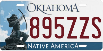 OK license plate 895ZZS
