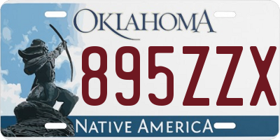 OK license plate 895ZZX