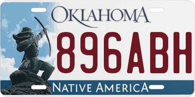OK license plate 896ABH