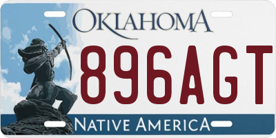OK license plate 896AGT