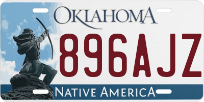 OK license plate 896AJZ