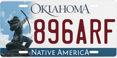 OK license plate 896ARF