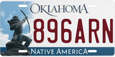 OK license plate 896ARN