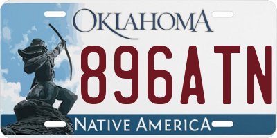 OK license plate 896ATN