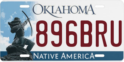 OK license plate 896BRU
