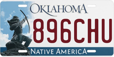 OK license plate 896CHU