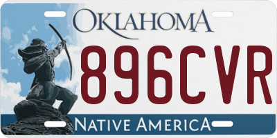 OK license plate 896CVR