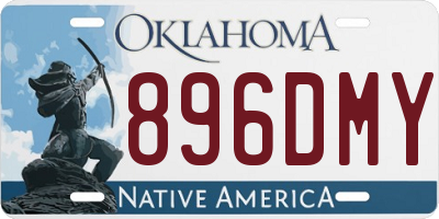OK license plate 896DMY