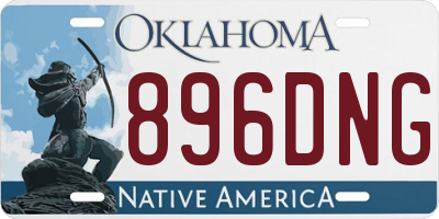 OK license plate 896DNG