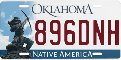 OK license plate 896DNH