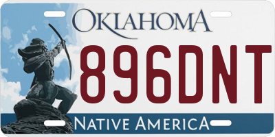 OK license plate 896DNT