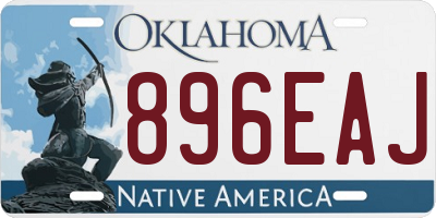 OK license plate 896EAJ