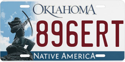 OK license plate 896ERT