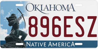 OK license plate 896ESZ