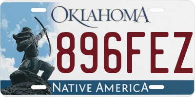 OK license plate 896FEZ