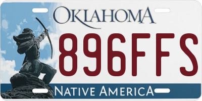 OK license plate 896FFS