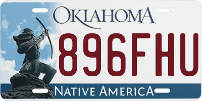 OK license plate 896FHU