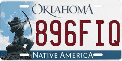 OK license plate 896FIQ