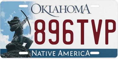 OK license plate 896TVP