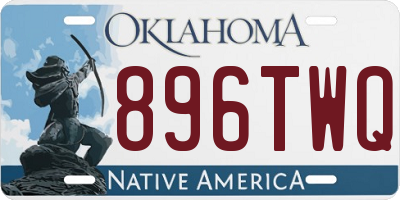 OK license plate 896TWQ