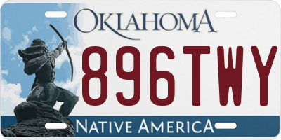 OK license plate 896TWY