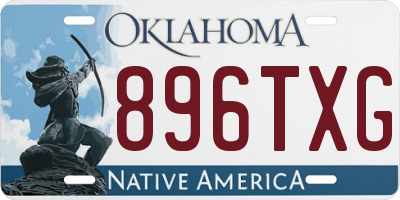 OK license plate 896TXG