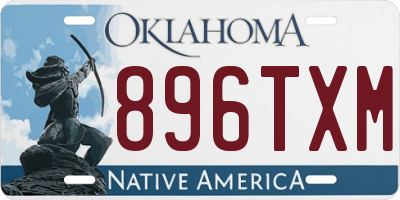 OK license plate 896TXM