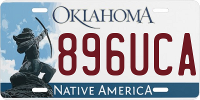 OK license plate 896UCA