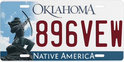 OK license plate 896VEW