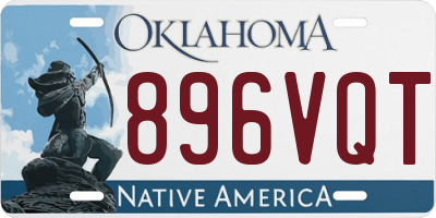 OK license plate 896VQT