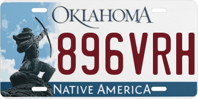 OK license plate 896VRH
